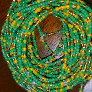 Beautiful Green/Yellow Belly Chain waistbeads Jewelry